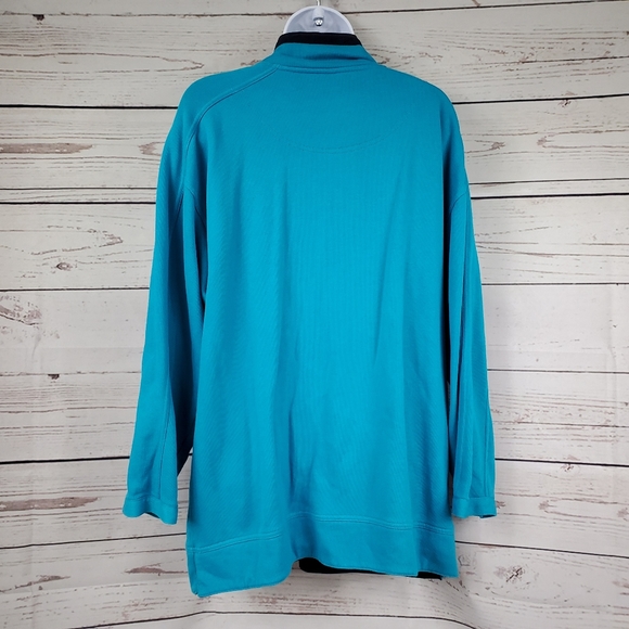 VITTADINI Sport Womens Snap Button Blue Sweatshirt Sweater Size S - Picture 6 of 8